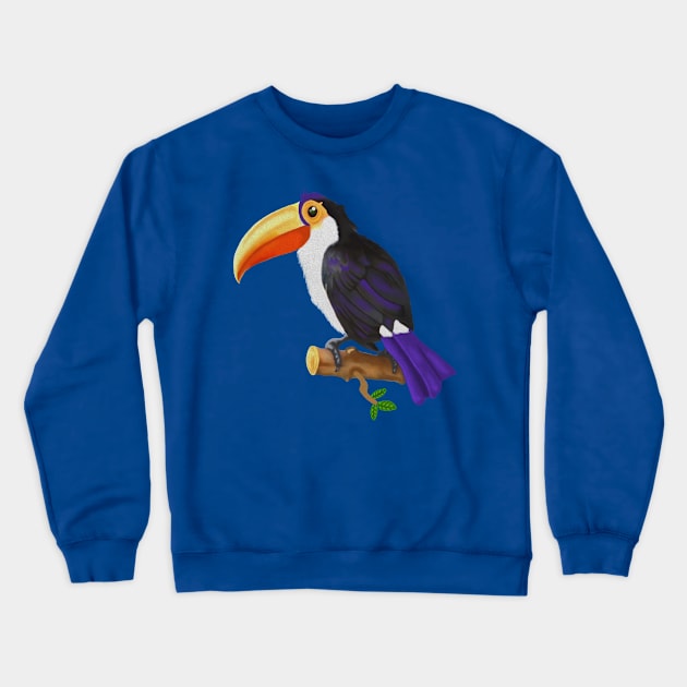 Toucan Bird Crewneck Sweatshirt by dukito